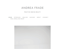Tablet Screenshot of andreafrade.com